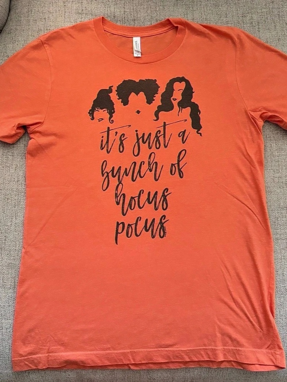 Bella Canvas Graphic Short Sleeve Tee in Orange Size Medium